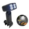 Portable BBQ Grill Light LED Lights Flashlight Lighting Lamp with Handle Mount Clip for Barbecue Grilling Outdoor Accessory - As shown