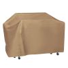 57-inch BBQ Grill Cover Weather Resistant Outdoor Barbeque Grill Covers UV Resistant - Tan