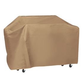 57-inch BBQ Grill Cover Weather Resistant Outdoor Barbeque Grill Covers UV Resistant - Tan