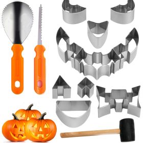 Pumpkin Carving Kit with Stencils Halloween 13PCS