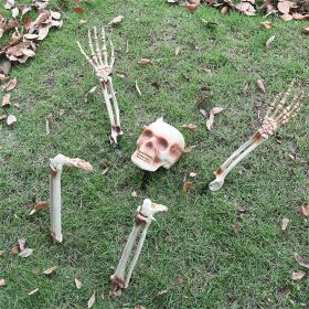 Realistic Skeleton Stakes Halloween Decorations for Garden