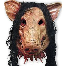 Halloween Party Show Celebration Prop, Cosplay Animal Pig Ghost Horror Head Mask