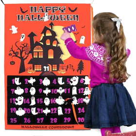 Halloween Countdown Calendar with 30pcs ghosts