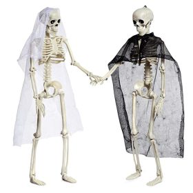 Halloween Skull Skeleton Ghost Bridegroom Bride Couple Human Skeleton Decoration Props