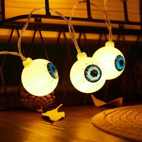 Halloween Horror Atmosphere Night Light Simulating Human Eyes Warm 1.5m 10 LED Garland String Lights Bar Home Party Decor