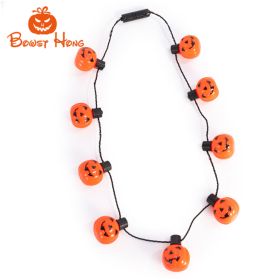 Halloween LED Pumpkin Lantern Necklace Ghost Festival Lighting String Lighting Decoration