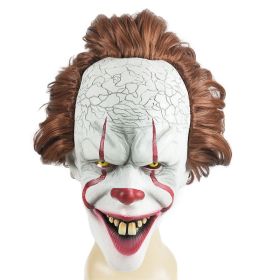 Halloween Props Clown Mask Ghost Mask Clown Ghost Wig Headgear