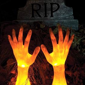 Solar Devil Hand Claw Resin Ornament Halloween Decoration