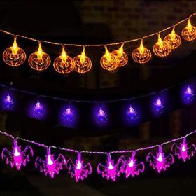 3pcs LED String Lights Halloween Indoor Garden Patio Party Pumpkin Lights