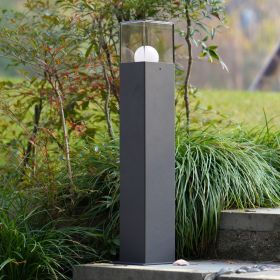 Outdoor Bollard Lamp/Path Light - DARK GREY