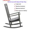 Poly Lumber Patio Rocking Chair - Slate Grey