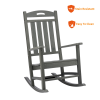 Poly Lumber Patio Rocking Chair - Slate Grey