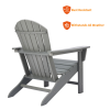 Poly Lumber Adirondack Chair Patio Chair Lawn Chair Outdoor Adirondack Chairs - LIGHT GREY