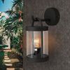 Inowel Lights Wall Light Outdoor Lantern E26 Bulb (Not Include) Wall Mount Hang Lamp Wall Sconce Lighting 32335 - Black