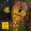 1pc Watering Can Lights Waterproof Copper Solar Lights For Outdoor, Pathway, Yard, Deck, Lawn, Patio, Walkway - Warm White