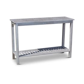 Eucalyptus Console Table; Silver Gray - as Pic