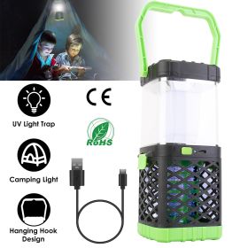 2 In 1 Electric Mosquito Killer Lamp Fly Bug Zapper Pest Insect Control - Black