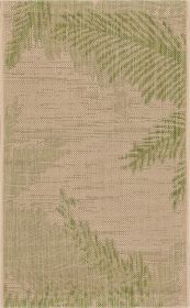 Home Decor Indoor/Outdoor Accent Rug Touch Of Palm Accent Rug - Beige | Pea - 5'0" X 7'0"