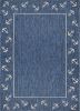 Home Decor Coastal Bordered Coral Reef Indoor/Outdoor Accent Rug - Navy|White - 7'6" X 9'5"