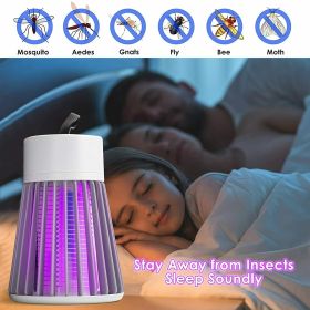 Electric Mosquito Killer Lamp Insect Zapper Rechargeable LED Repellent Trap - USB Charging