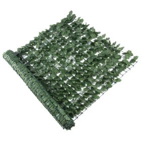 Free shipping Products Outdoor Garden 2pcs 100*300cm  Artificial Faux Ivy Hedge Leaf and Vine Privacy Fence Wall Screen(952 Leaves) - Green  YJ - 2PCS