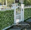 Free shipping Products Outdoor Garden 2pcs 100*300cm  Artificial Faux Ivy Hedge Leaf and Vine Privacy Fence Wall Screen(952 Leaves) - Green  YJ - 2PCS