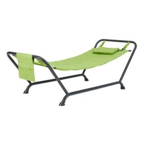 Belden Park Polyester Hammock with Stand and Pillow for Outdoor , Multi color