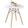 Classic Elegant Modern Simple Round Dining Table - White - 31.5 in