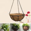 Hanging Coconut Shell Vegetable Flower Pot Basket Planter Iron Art Garden Decor  - 8 inches