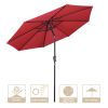 9FT AL Umbrella Patio Umbrella features UV50+ protection to block 98% UV ray   - LA01