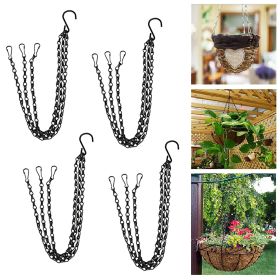 Hanging Pendant Chain Pot Flowers Basket Plants Replacement Lanterns Decoration  - Silver