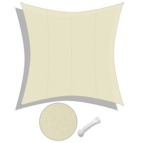 16x16ft Rectangle Sun Shade Sail/Beige - LA01