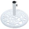 Umbrella Base White 26.5 lbs 18.9" Cast Iron - White