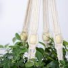 3 Layers Hand Woven Plants Flowers Pot Hanging Basket Holder Net Garden Decor - as show