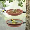 2 Pack hanging foldable hummingbird feeder; bird feeder; bird water feeder; creative bird nest in the garden; with brackets - pack of 2