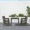 Renaissance Outdoor Rectangular Hand-scraped Wood Patio Dining Table - as Pic