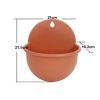 Wall Mounted Plant Pot Plastic Flowerpot Basket Planter Home Garden Decoration  - Tawny - L