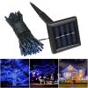 100LEDs Blue Solar String Light - As Picture