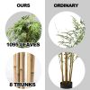 5-Feet Artificial Bamboo Silk Tree Indoor-Outdoor Decorative Planter - Bamboo