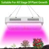 LED Grow Light 1000W 380-800nm Plant Grow Light With Bloom and Veg Dimmer Dual Chips Full Spectrum Grow Lamp - White