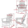 Poly Lumber Adirondack Chair Patio Chair Lawn Chair Outdoor Adirondack Chairs - White