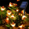 Solar String Lights Outdoor Waterproof Simulation Honey Bees Lamp Fairy Lights with 8 Lighting Decor for Garden Xmas Decorations - warmwhite - 5M20led