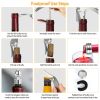 3Pcs Corkscrew Bottle Opener Set Tool Foil Cutter Drip Collar Protector Cork Stopper Wine Bottle Cap Opener - Silver