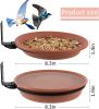 2 Pack hanging foldable hummingbird feeder; bird feeder; bird water feeder; creative bird nest in the garden; with brackets - pack of 2