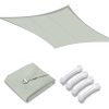 10x13ft Rectangle Sun Shade Sail/Grey - LA01