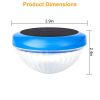 2Pcs Solar Powered Floating LED Light IP65 Waterproof Rechargeable Pool Lamps Gradient Multicolor Changing Outdoor Decortive Lights for Party Pool Pon