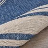 Home Decor Indoor/Outdoor Accent Rug Natural Stylish Classic Pattern Design - Navy - 1'10" X 3'0"