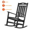 Poly Lumber Patio Rocking Chair - Black