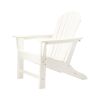 Poly Lumber Adirondack Chair Patio Chair Lawn Chair Outdoor Adirondack Chairs - White