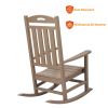 Poly Lumber Patio Rocking Chair - Weathered Wood